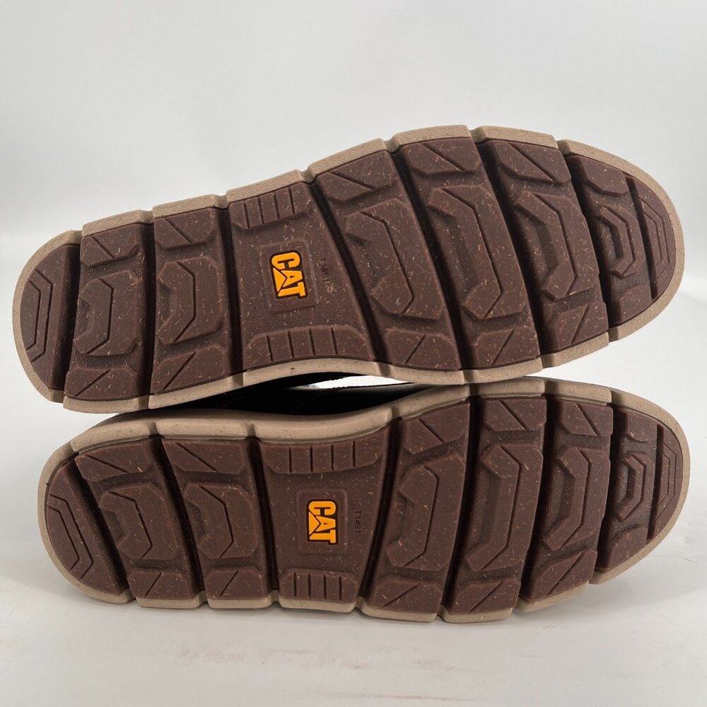 CAT Mens Covert Round Toe Lace up Boots Brown Size 11.5M New In Box - Picture 14 of 16